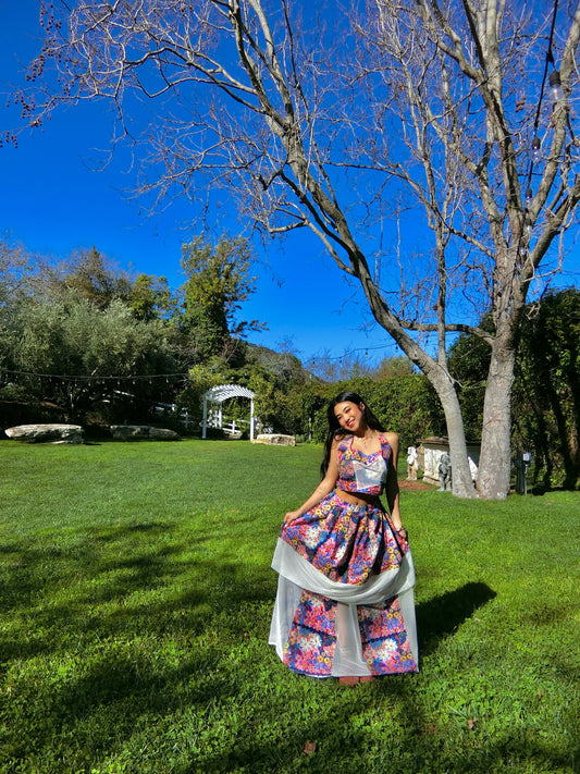 Custom Garden Floral 2 Piece Set