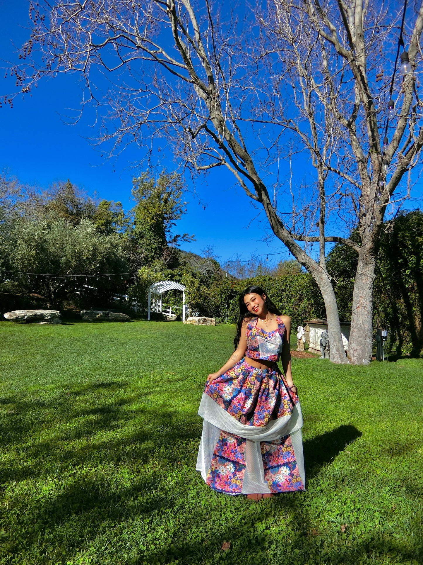 Custom Garden Floral 2 Piece Set
