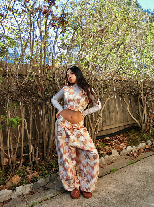 Custom Ikat Cotton Pants