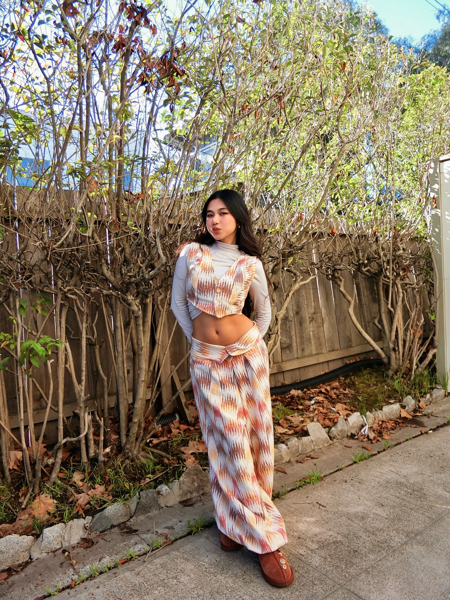 Custom Ikat Cotton Pants