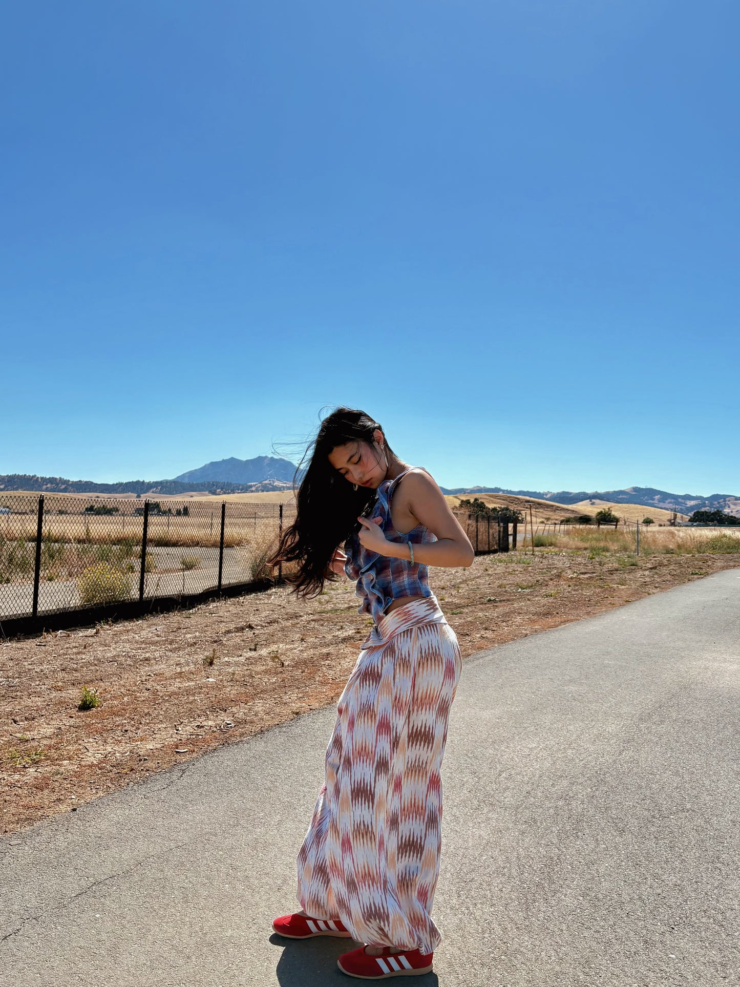 Custom Ruffle Flannel Top