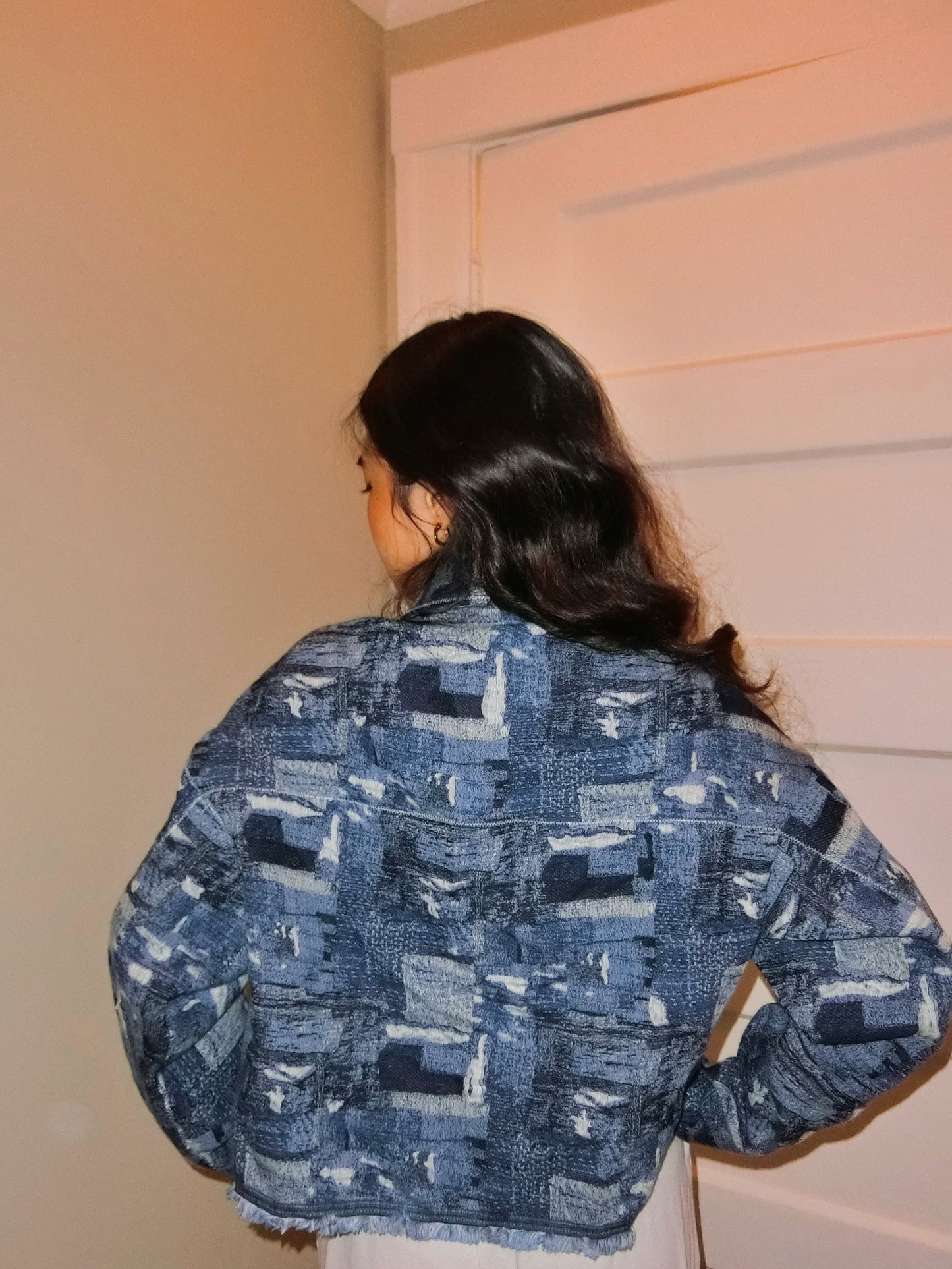 Custom Made Cotton Cross Stitch Jacket